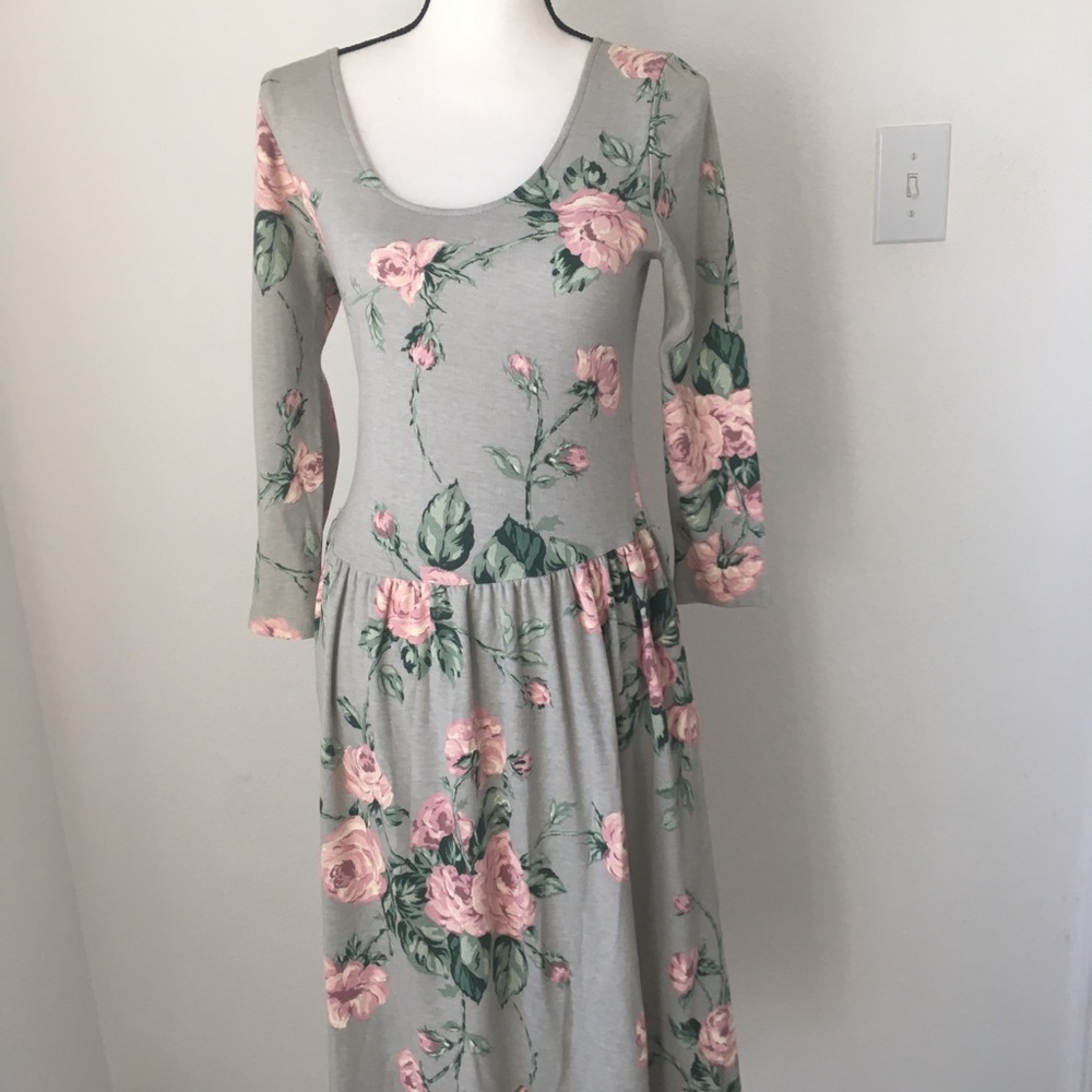 COPY - Vintage Joni Blair Floral MIDI Dress / Size 11